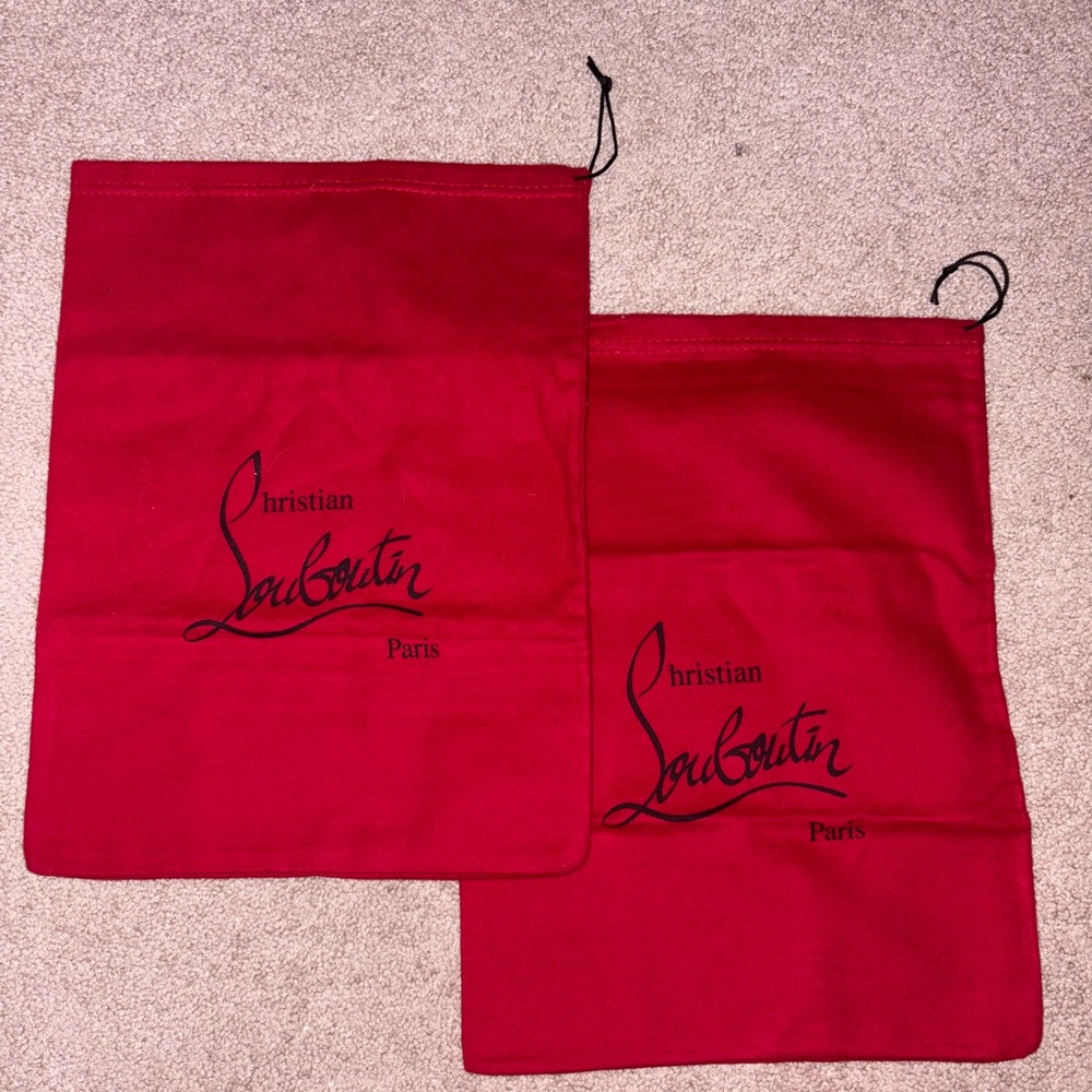 Christian Louboutin Red Shoe Dust Bags